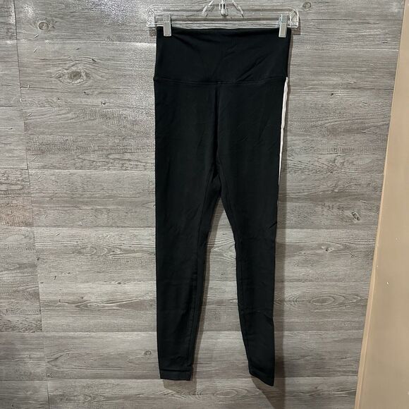 Victoria's Secret PINK High Waist Full Length Black Stripe Leggings S Small - Picture 1 of 6